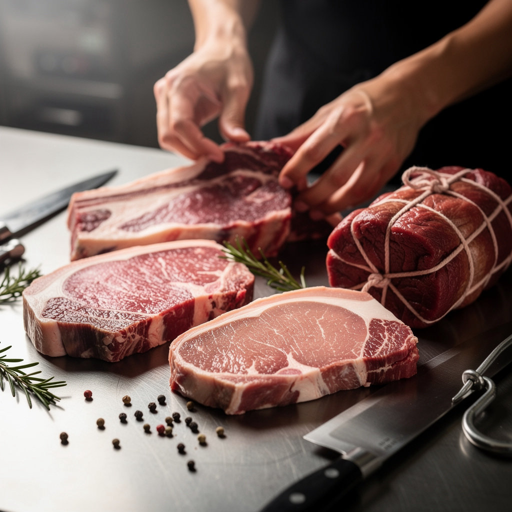 Hyperqualitymeatsuppliers premium meat selection including beef, pork, poultry, and specialty cuts